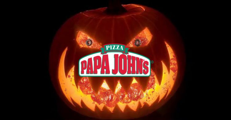 halloween papa johns convierte sus pizzas en calabazas