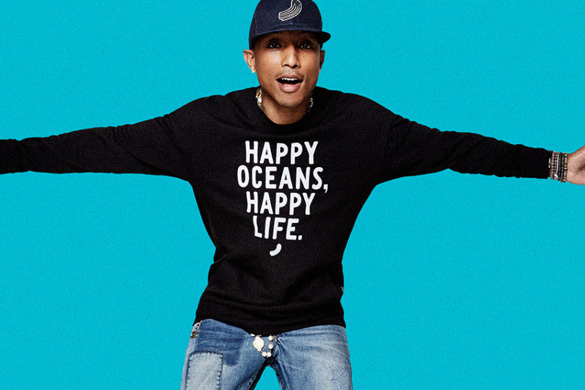 Conoce las marcas de moda que confeccionan ropa con material reciclado 3 Pharrel Williams posa para G-Star Raw, marcas con reciclaje