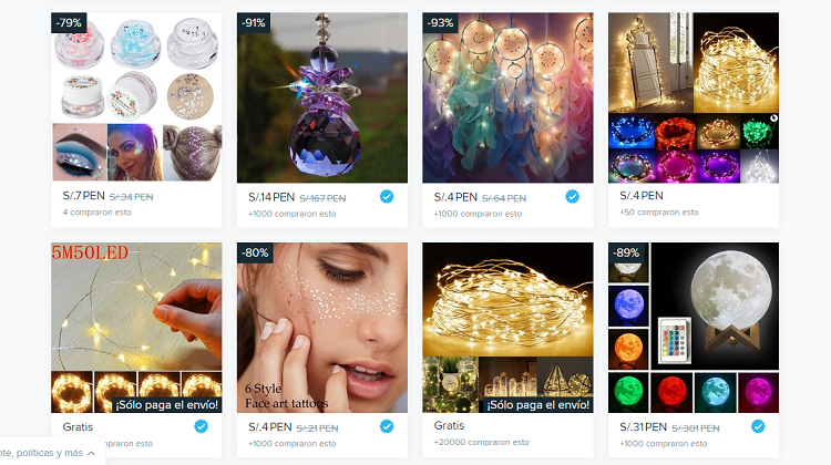 ¿Qué puedo encontrar en Wish? 