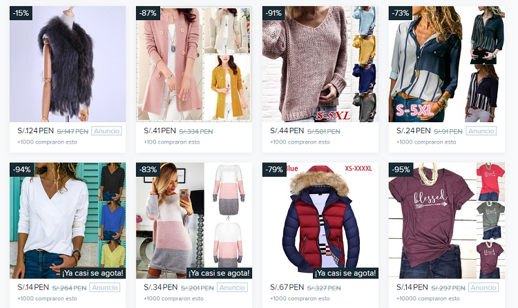 ¿Qué puedo encontrar en Wish?