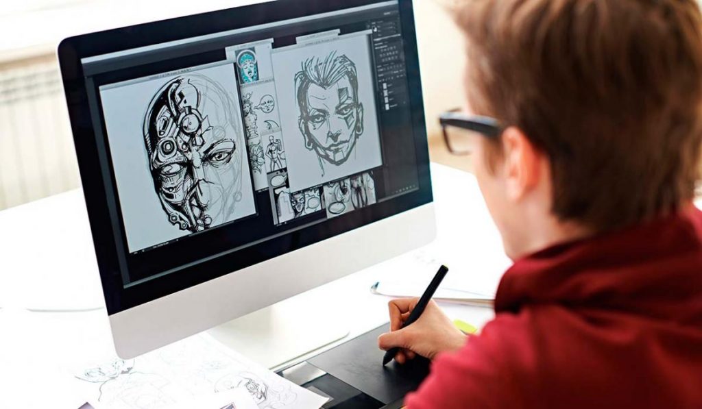 Ilustrando en tabla digital