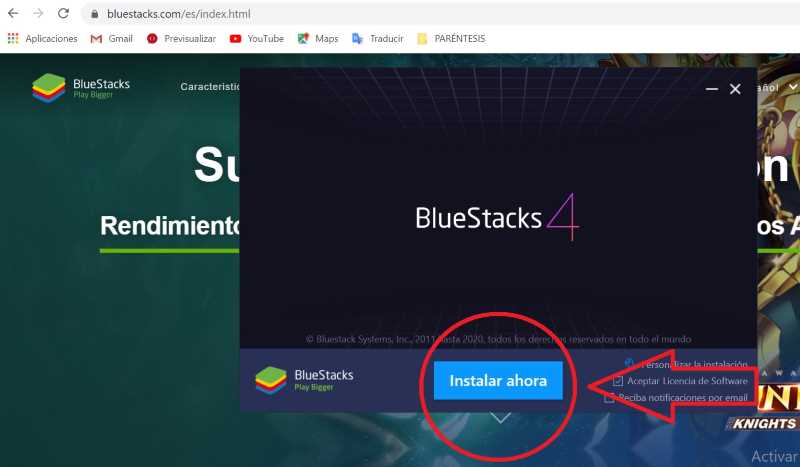 ¿Cómo descargar e instalar Tik Tok en mi PC? 4 Instalar BlueStacks