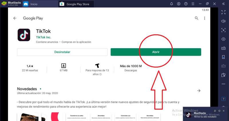 ¿Cómo descargar e instalar Tik Tok en mi PC? 10 Entra a la app de tik tok por PC