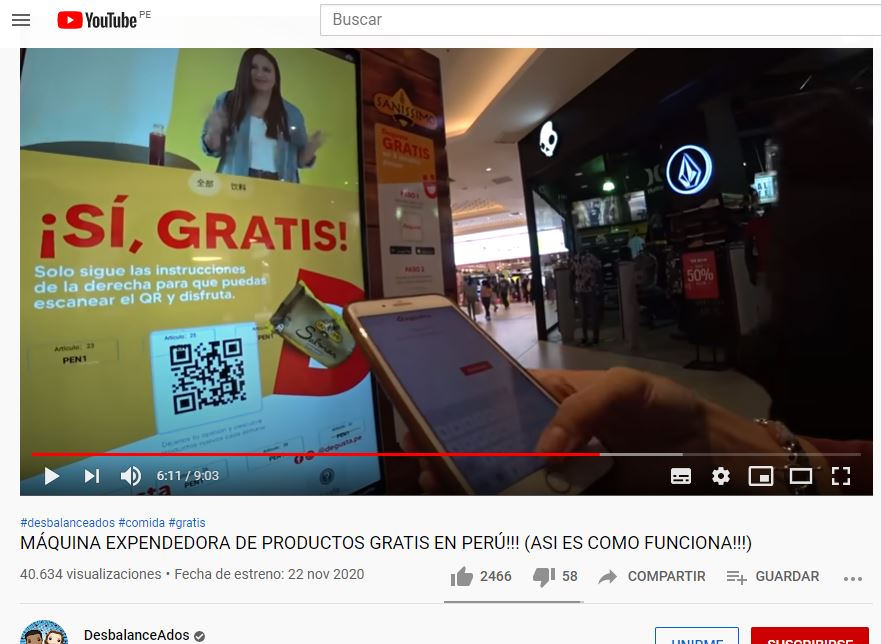 Esta máquina expendedora regala comida y golosinas 3 Captura 5