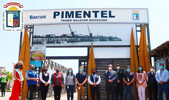 Personas presentes en el primer  malecón bioseguro
