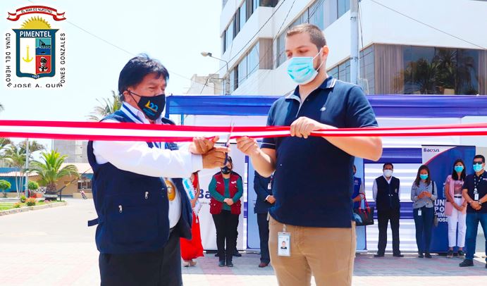Inauguran el malecón bioseguro en Pimentel 