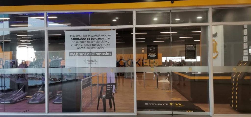 Gremio de Gimnasios publica carteles pidiendo la reanudación de sus actividades 4 Gimnasios PilarMazzetti