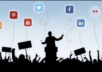 Ilustración sobre marketing político digital.