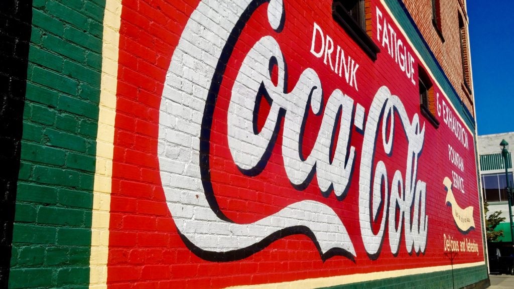 Publicidad de Coca Cola.