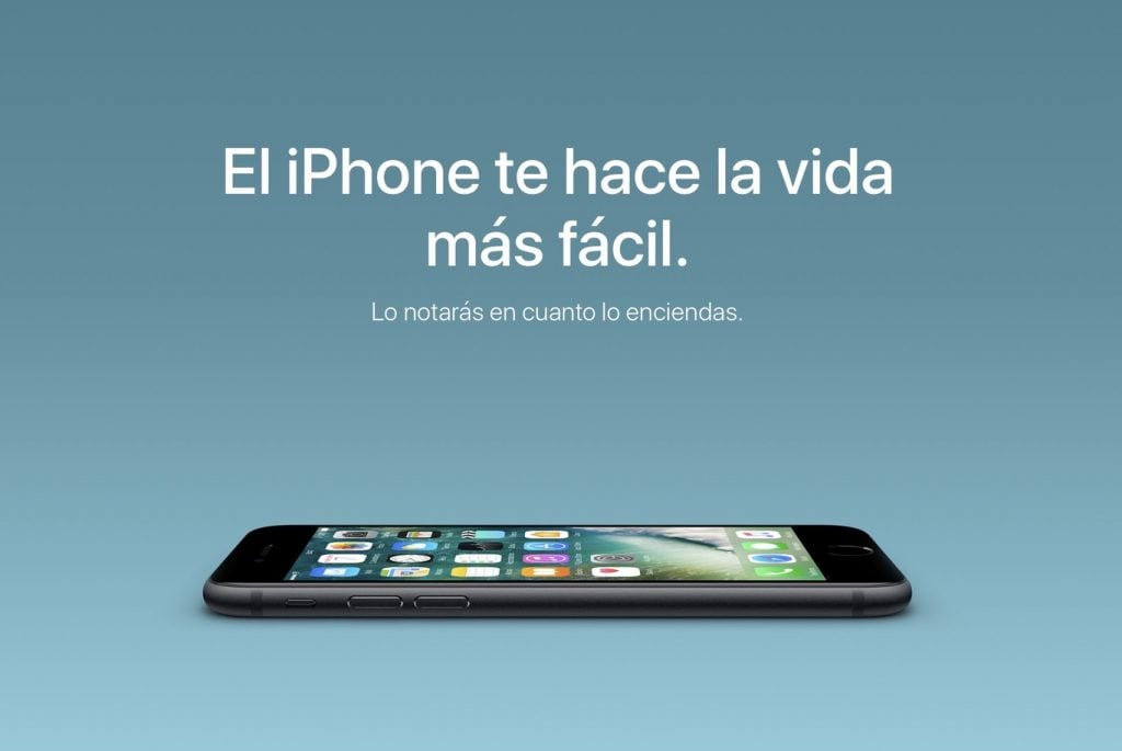 Publicidad de iPhone.
