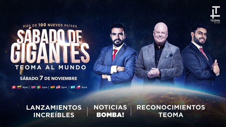 Teoma: Multinacional ofrece lanzamiento histórico en "Sábado de Gigantes" a nivel mundial 1 sg nov