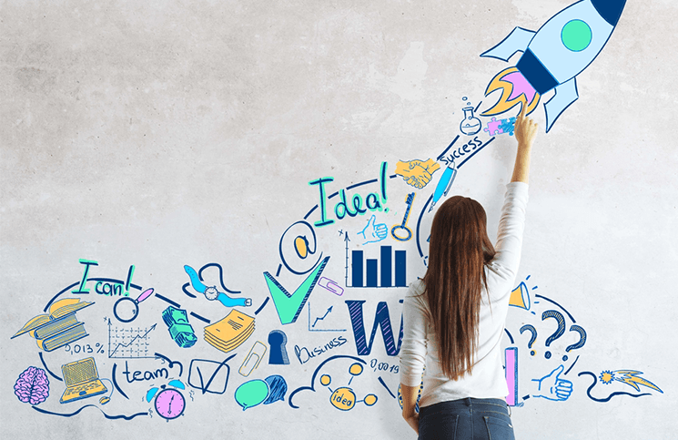 ¿Qué son los millennials? 4 dibujo en pared sobre que es un millennials