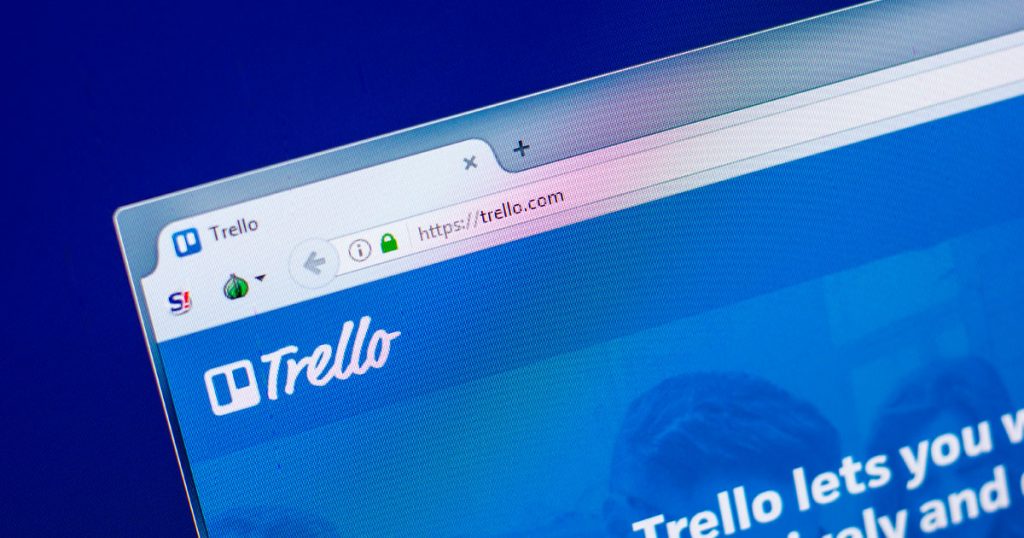 Página oficial de Trello.