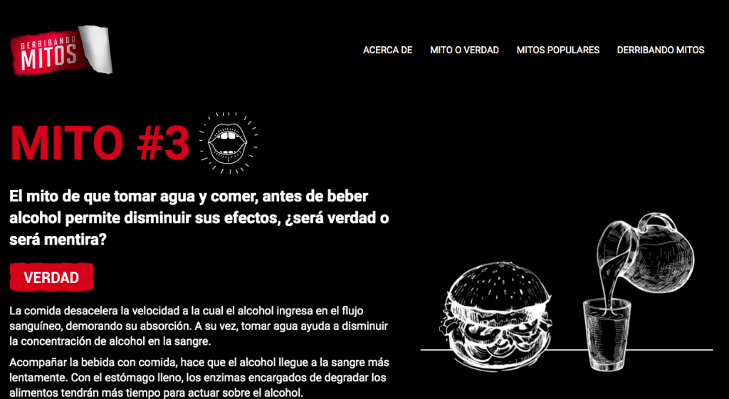 Campaña "Derribando mitos" busca erradicar consumo de alcohol en menores en Perú 3 Mito 3