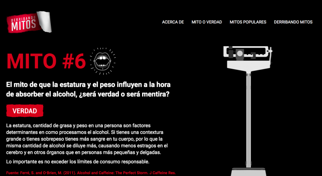 Campaña "Derribando mitos" busca erradicar consumo de alcohol en menores en Perú 4 Mito 6