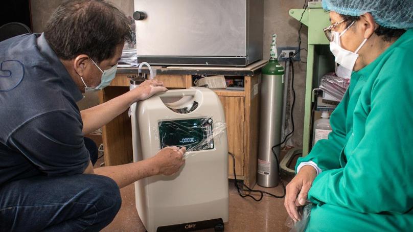 Concentrador de oxígeno en Perú