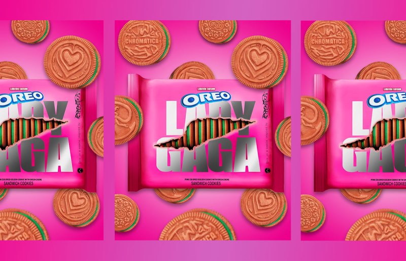 Oreo lanza galletas neón en honor al nuevo álbum de Lady Gaga 2 oreo