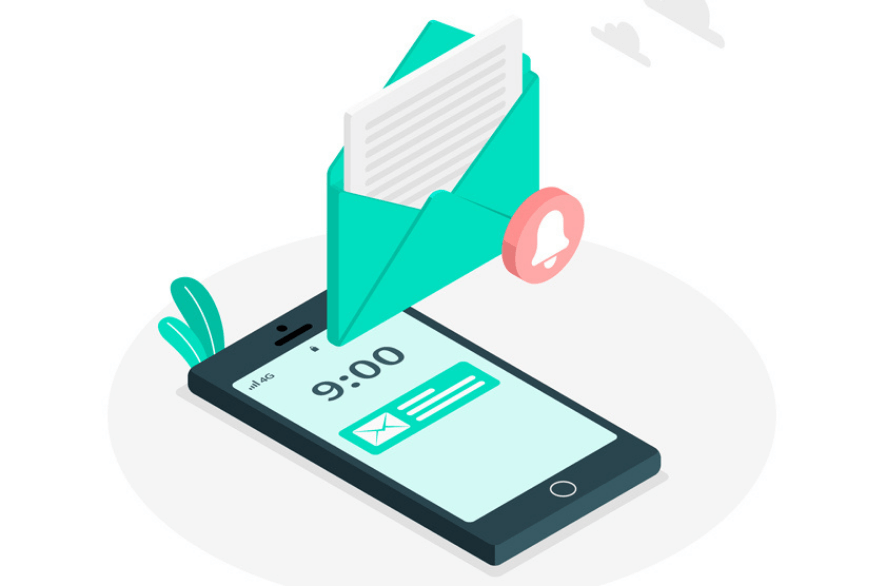 ¿Cómo funciona el SMS marketing? 6 imagen celular hora de sms marketing