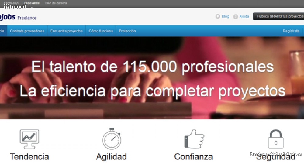 ¿Buscas trabajo en casa? Mira estas 5 plataformas para freelancers en español 5 pantalla y letras sobre plataforma para freelancers en español