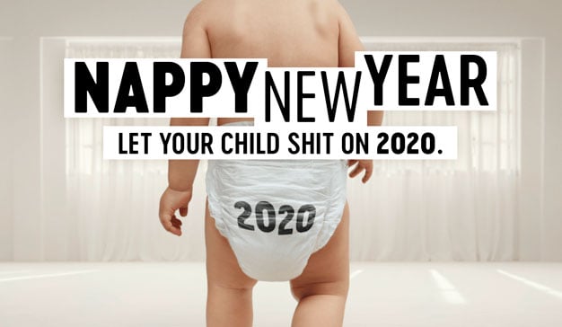 Esta campaña te propone escribir "2020" en el pañal sucio de tu bebé 1 little big change