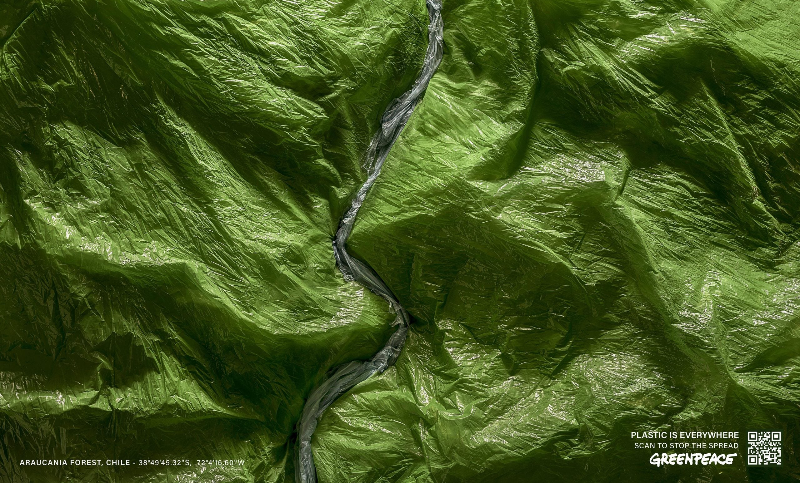 Greenpeace alerta sobre la contaminación por plástico en el Cono Sur con esta campaña multiplataforma 1 greenpeace araucania print eng scaled