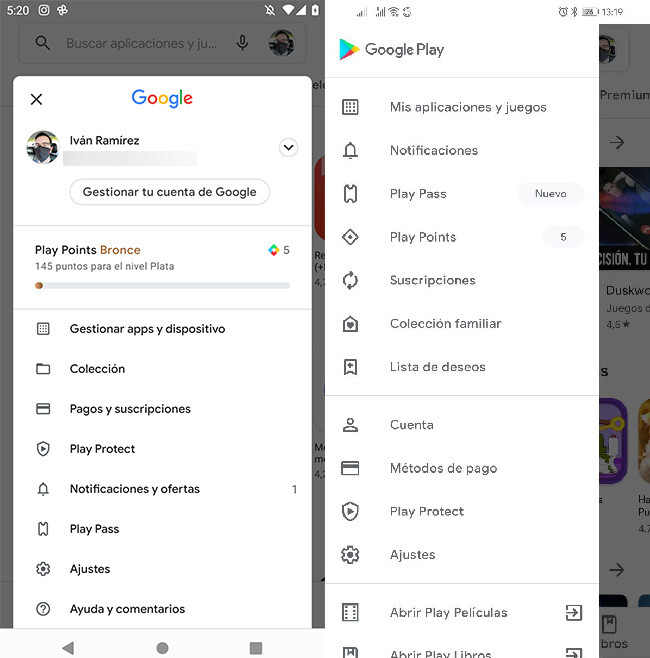 No más "menús de hamburguesa": así quedará Google Play Store con su nuevo diseño 3 play store1