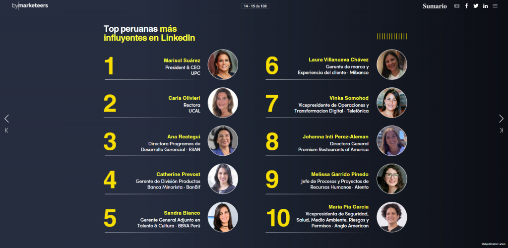 top peruanas mas influyentes en linkedin