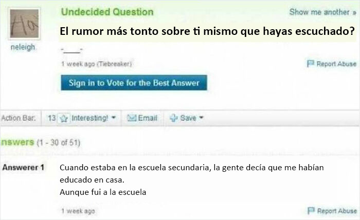 Las 10 preguntas más hilarantes del desahuciado Yahoo Respuestas 11 yahoo 8