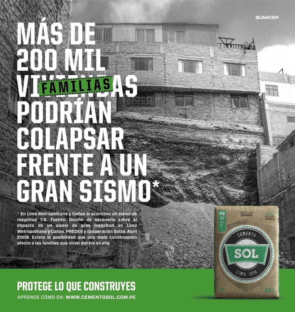Entrevista: Cemento Sol dedica campaña a las 540 mil viviendas vulnerables de Lima y muestra los rostros tras los muros agrietados 2 SOL MARCA KV OK 200MIL 1