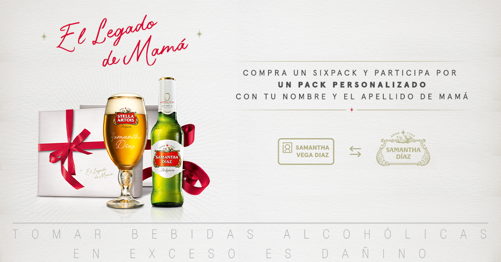 Stella Artois crea una edición especial personalizada para homenajear a mamá en su día 1 Stella Artois crea una edición especial personalizada para homenajear a mamá en su día
