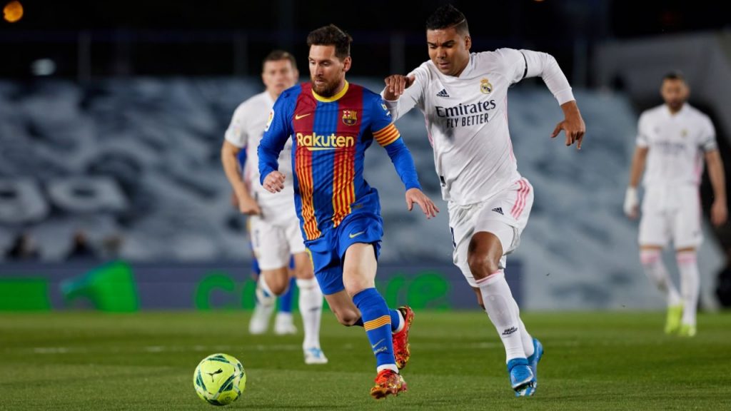 Lionel Messi y Casemiro 