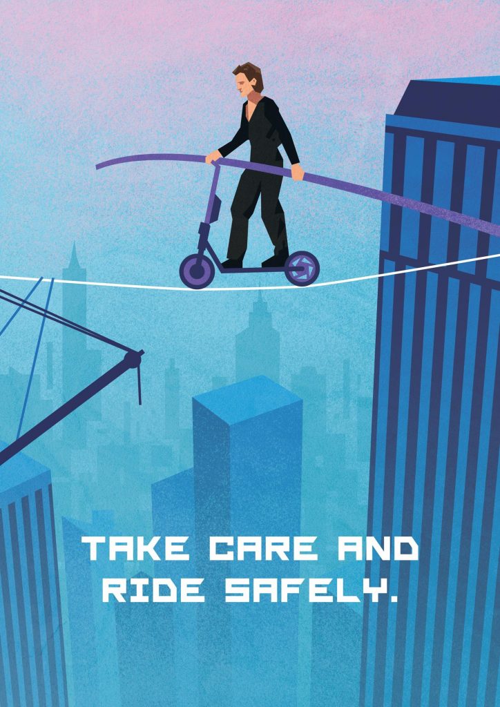 Rusia: campaña por el uso de las scooters reinterpreta íconos del arte y la cultura popular 2 scooters2