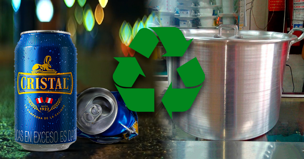 Compromiso Social y Medio Ambiente: Latas de cerveza transformadas en ollas de aluminio 1 cerveza cristal