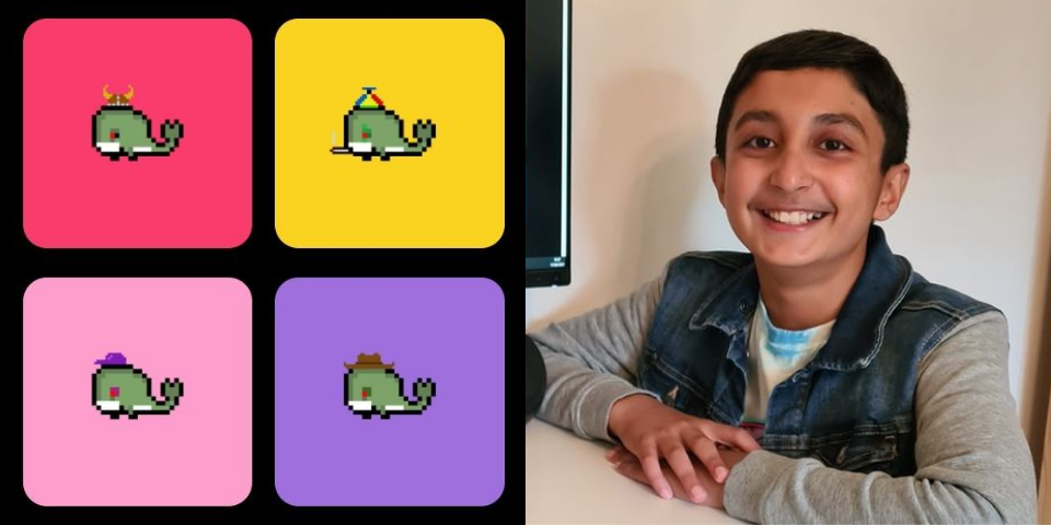 El negocio de los NTF hizo rico a niño 12 años: vendía ballenas pixeladas 1 benyamin ahmed