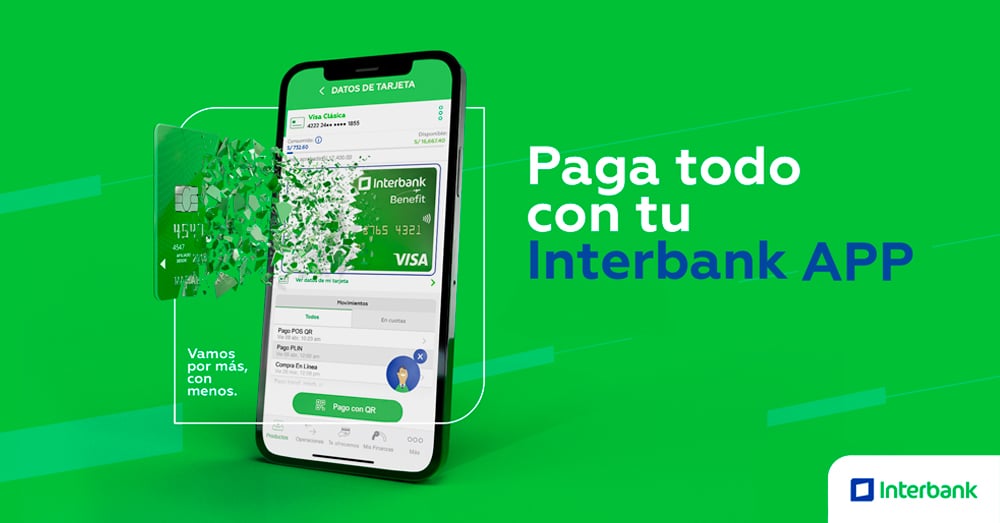 Interbank optimiza el pago desde el celular para una experiencia 100% digital 1 PORTAL INTERNBAK APP