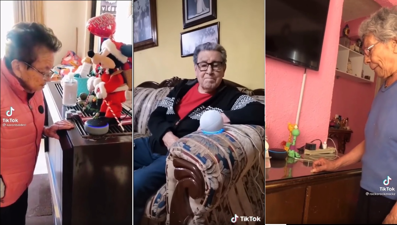 Viral: Estos abuelitos se han convertido en la mejor publicidad para Alexa 1 abuelitos