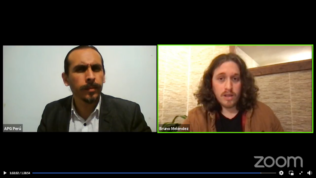 APG Perú llevó a cabo la edición #25 de los Planning Talks 3 Dos personas en una entrevista por Zoom