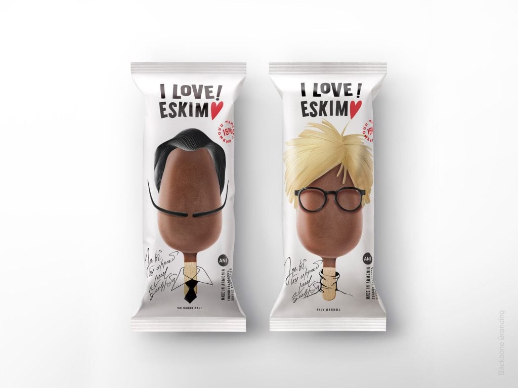 Packaging: esta marca de helados busca ser memorable usando rostros de famosos 4 i love eskim 05
