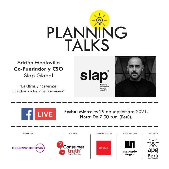 Planning Talks presenta: “Lecciones de vida y marcas de un padre con 03 años de experiencia” 2 Planing Talks aviso