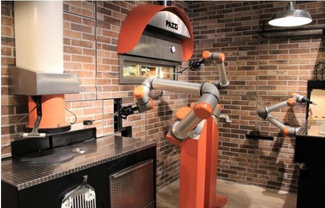 Así funciona la primera pizzería del mundo operada 100% por robots 2 6 11