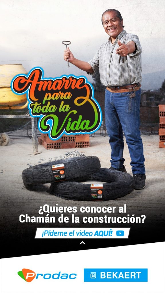 “Amarre para toda la vida”, la campaña de Prodac que se estrena en la escena publicitaria peruana 3 Prodac Conoce al chaman de la construccion