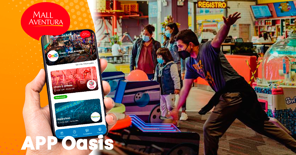 Oasis Mall Aventura: la app que integra servicios de entretenimiento para la familia peruana 1 Oasis Mall Aventura: la app que integra servicios de entretenimiento para la familia peruana