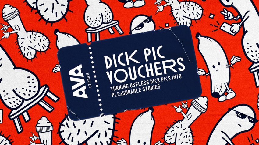 Campaña convierte fotos de desnudos indeseados en suscripciones gratuitas 2 ava stories dick pic vouchers 850x478 1