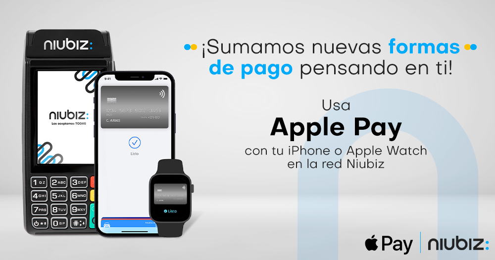 Red Niubiz: Comercios presenciales de la firma aceptarán pagos a través de Apple Pay 1 Apple pay pieza para mercado negro