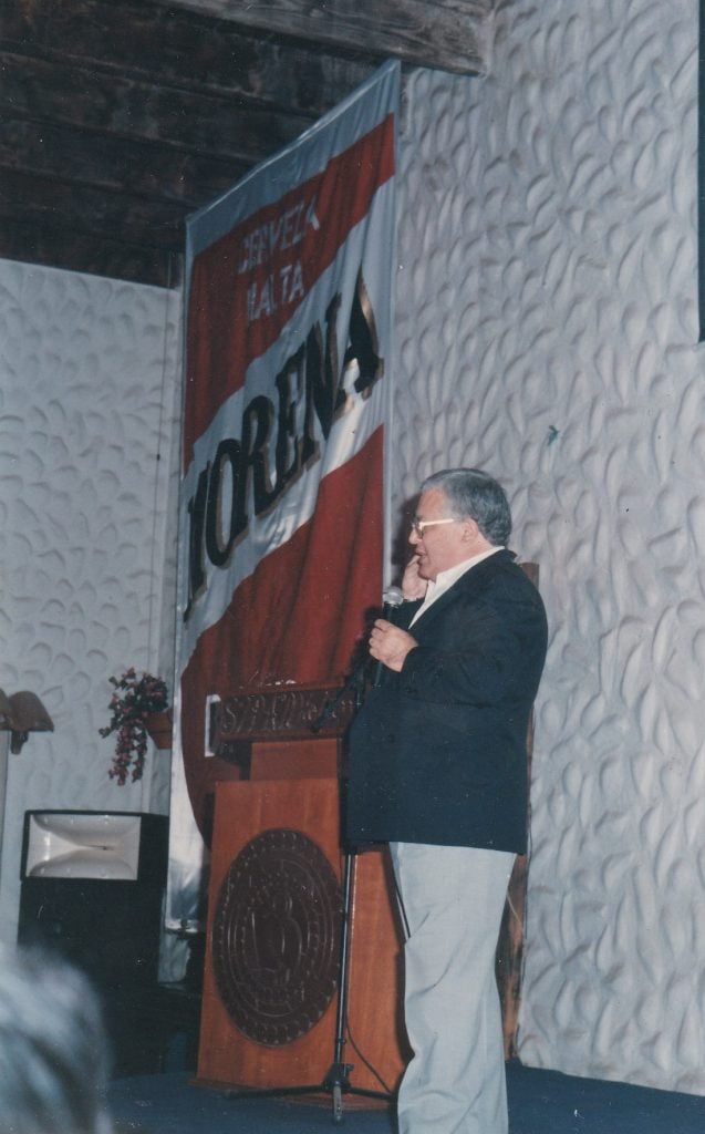 Manolo Echegaray Gómez de la Torre: “Siempre estuve enamorado de la publicidad” 7 MANOLO. PRESENTACION DE CERVEZA MORENA A CERV ECERIA DEL NORTE. BACKUS. CHICLAYO copia