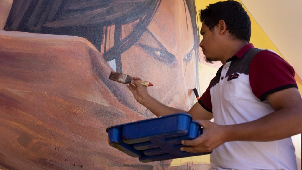 Inca Kola inauguró murales artísticos en Moyobamba elaborados por pintores locales 2 WhatsApp Image 2022 05 13 at 2.50.55 PM 1