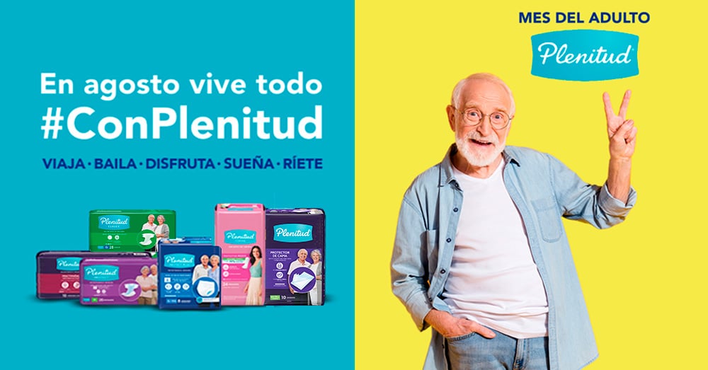 #ConPlenitud, la campaña que ofrece un mensaje positivo y alentador al adulto mayor en su día 