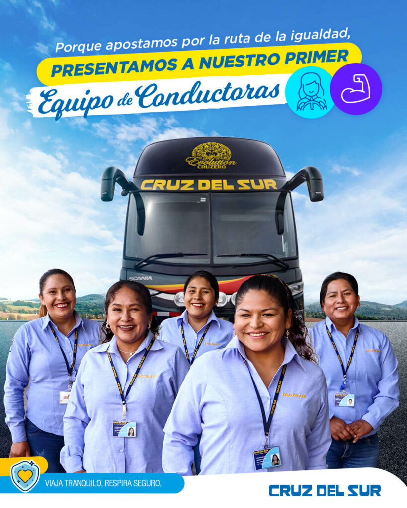 Cruz del Sur presenta a su primer equipo de conductoras 3 Cruz del Sur presenta a su primer equipo de conductoras