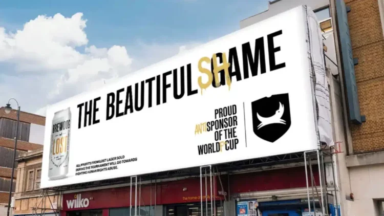 Esta marca de cerveza se promociona como “orgulloso antipatrocinador” de Qatar 2022