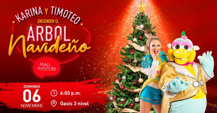 El árbol navideño más grande de Lima Este estará ubicado en Mall Aventura Santa Anita